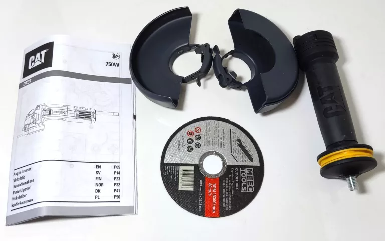 SZLIFIERKA KĄTOWA CAT DX37 KOMPLET