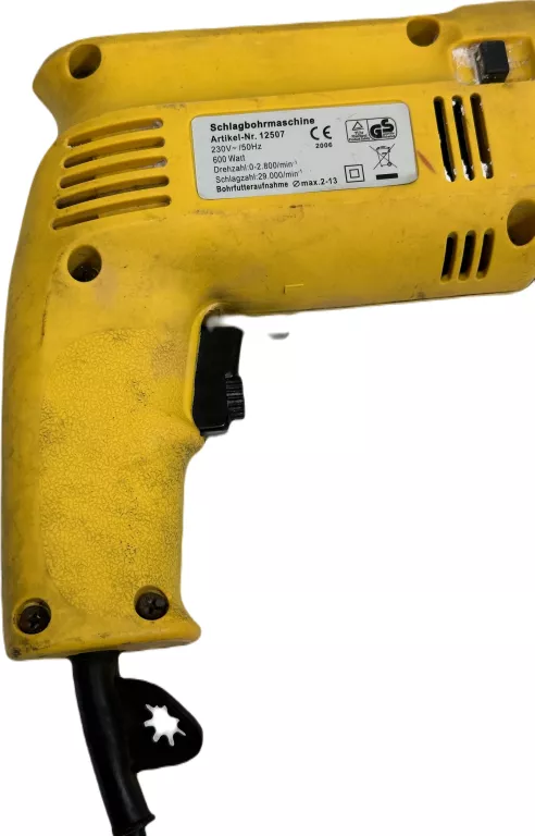 WIERTARKA UDAROWA MANNESMANN 600W 125350