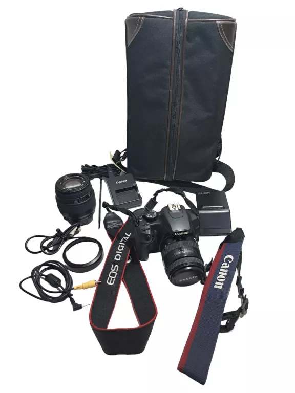 LUSTRZANKA CANON EOS 1000D MEGA ZESTAW! 2 OBIEKTYWY!