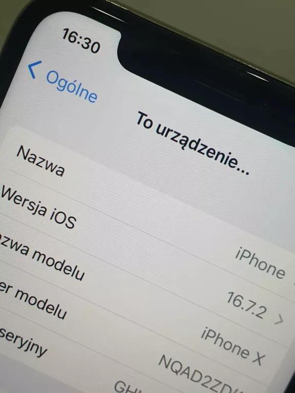 SMARTFON APPLE IPHONE X 64 GB SREBRNY NQAD2ZD/A
