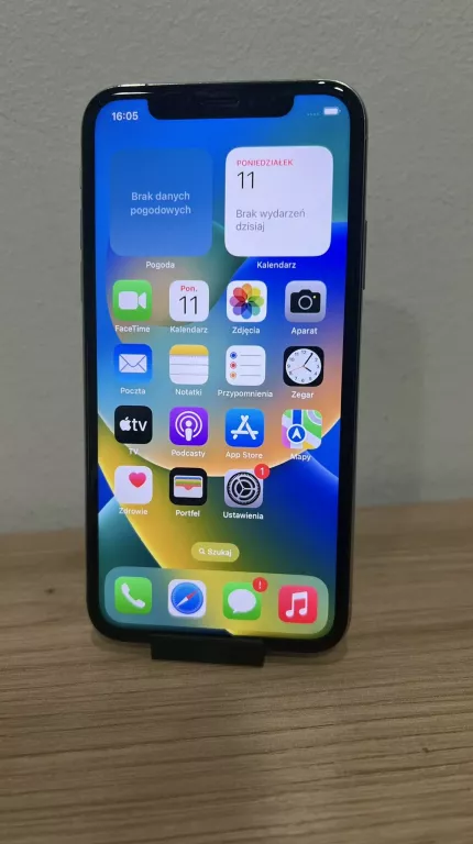 SMARTFON APPLE IPHONE X 64 GB SREBRNY NQAD2ZD/A