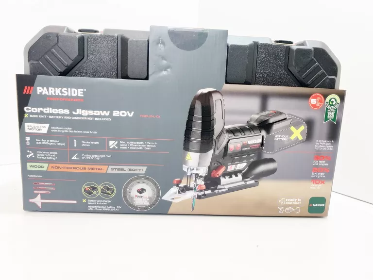 PARKSIDE PERFORMANCE WYRZYNARKA AKUMULATOROWA 20V PSSPA 20-LI D3