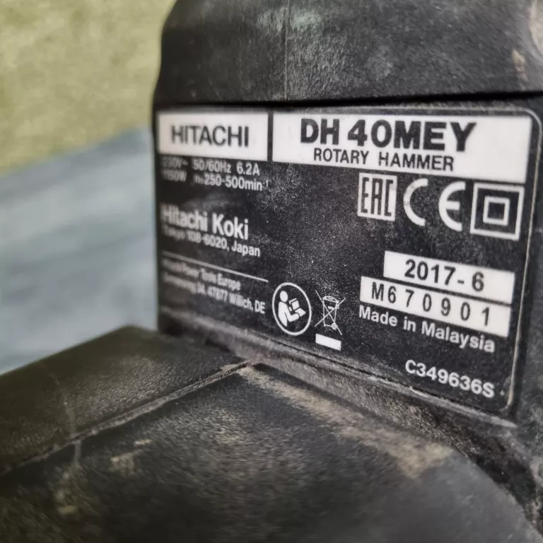 MŁOT UDAROWY HITACHI DH40MEY 1150W KOMPLET!