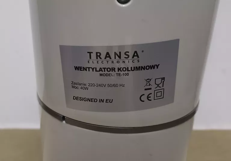 WENTYLATOR KOLUMNOWY PRZENOŚNY TRANSA TE-100A