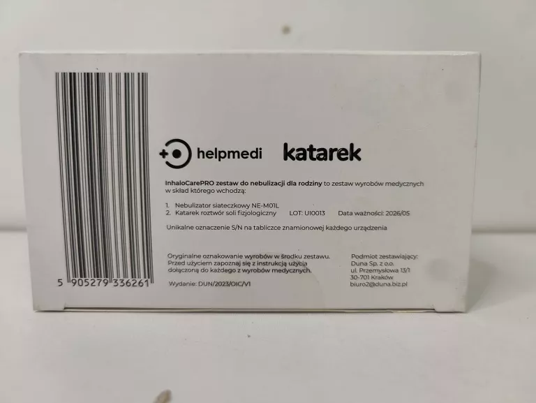 ZESTAW DO NEBULIZACJI HELPMEDI NEBUCARE PRO