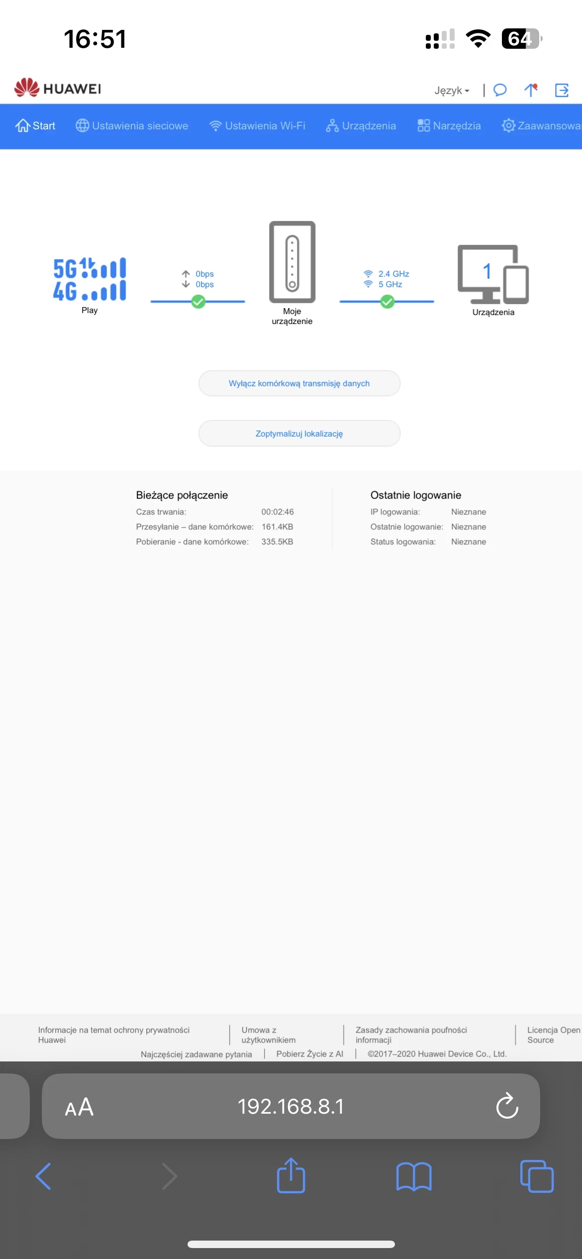 router-huawei-h122-373-5g-cpe-pro-2-standard-pracy-portow-lan-101001000-mbps