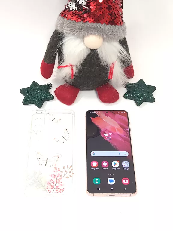 TELEFON SAMSUNG S21 5G 8/128GB + ETUI RÓŻOWY