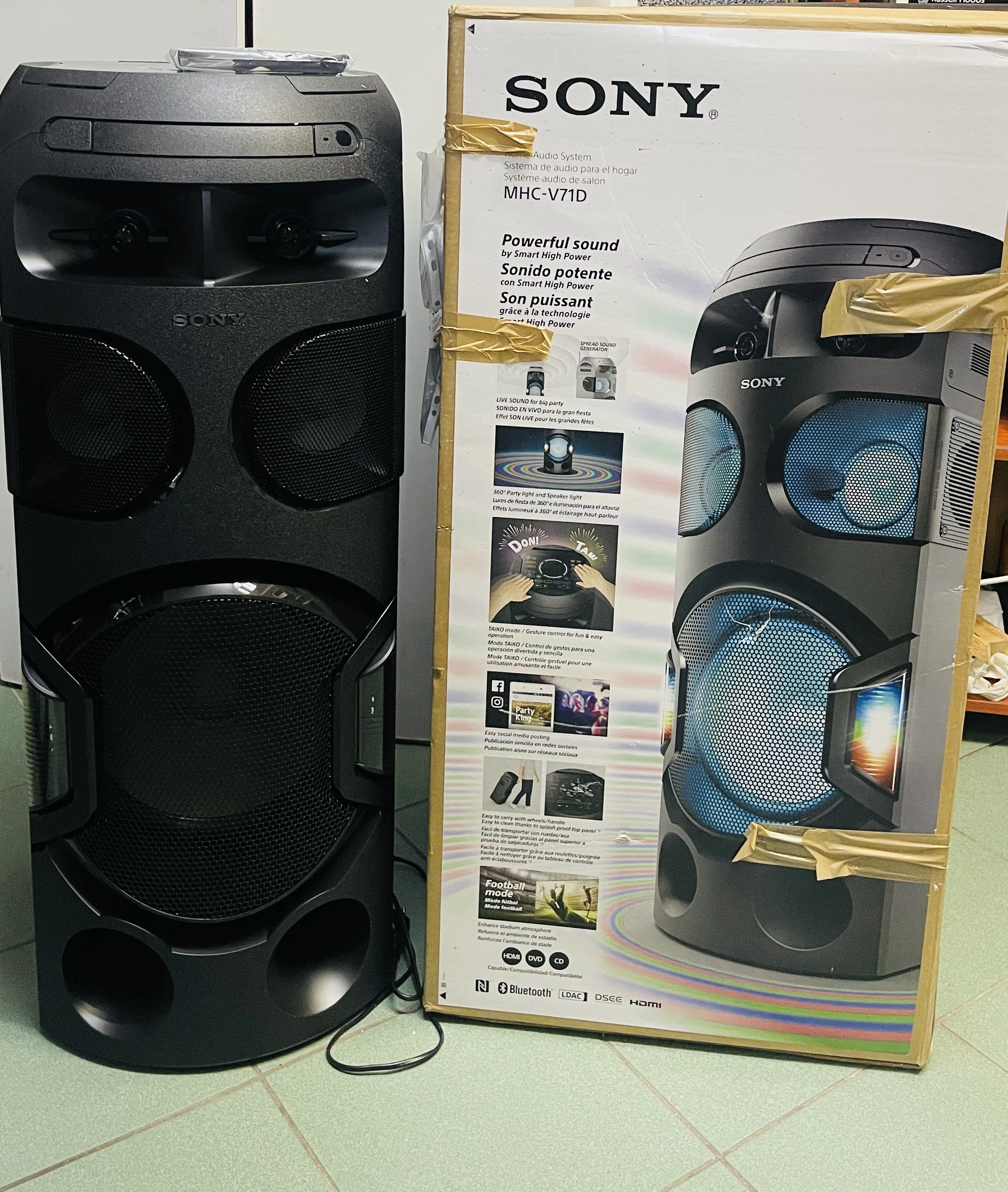 SONY SYSTEM AUDIO MHCV71D GŁOŚNIK BT KOMPLET Głośniki Loombard.pl