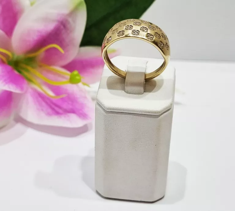 ZŁOTY PIERŚCIONEK Z CYRKONIAMII 6,48G 585