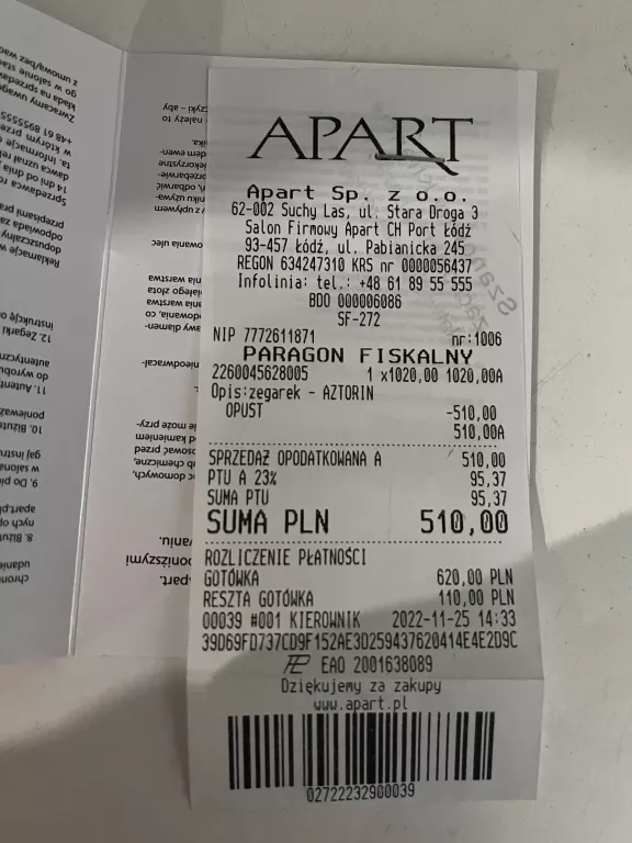 ZEGAREK AZTORIN SPORT A081.G374 // GWARANCJA
