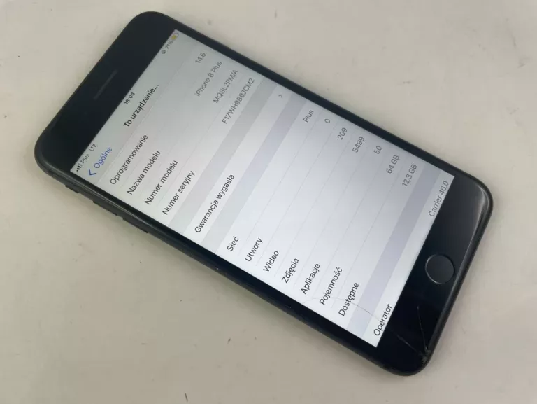 APPLE IPHONE 8 64GB NA CZĘŚCI ICLOUD OPIS
