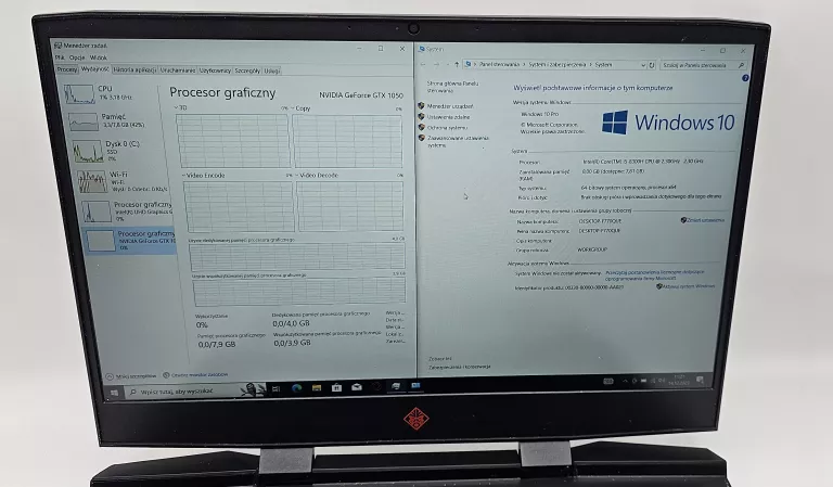 HP OMEN 15-DC0011NW I5-8300H 8GB 512GB SSD GTX1050 WIN10P