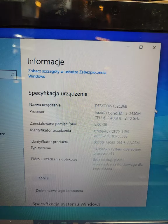 LAPTOP LENOVO V570 I5/8GB/128GB SSD