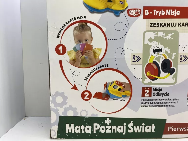 CHICCO DUŻA MATA POZNAJ ŚWIAT KODOWANIE 5 TRYBÓW GRY 110 X 80 CM