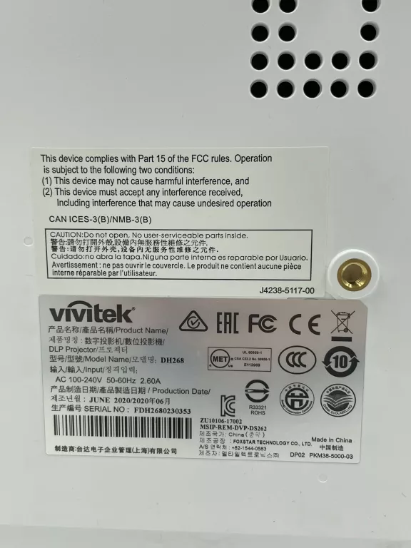 projektor-vivitek-dh268-ean-gtin-813097023346