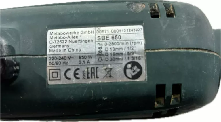 wiertarka-metabo-sbe-650-rodzaj-udarowa