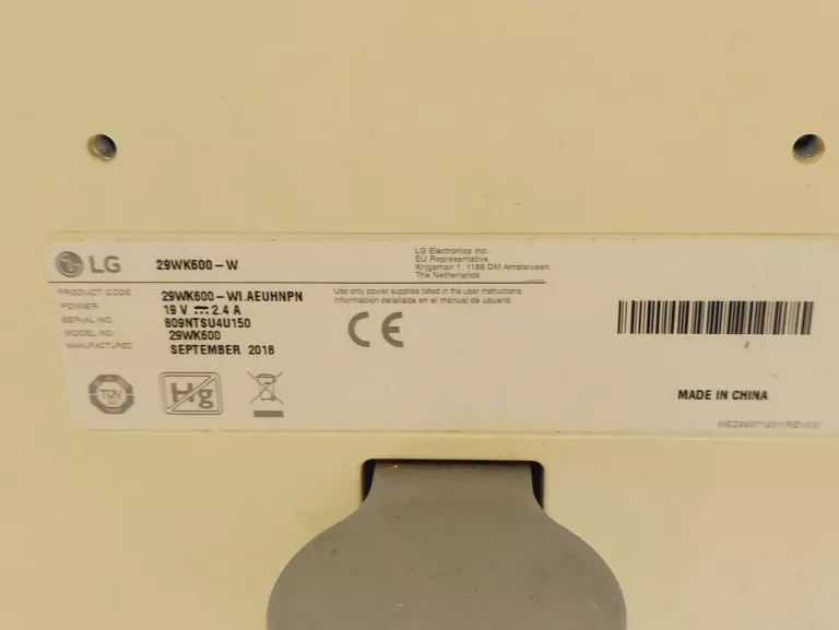 MONITOR LG 29WN600