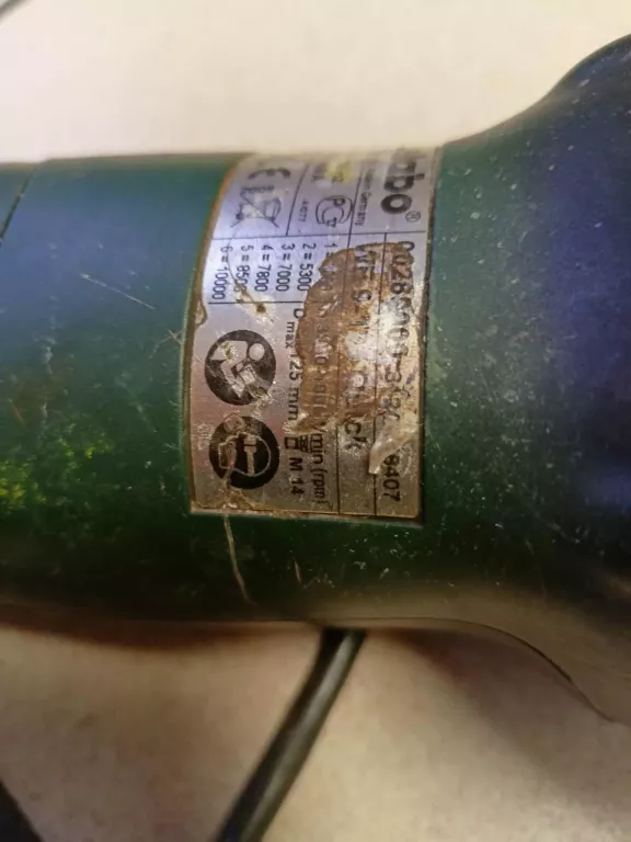 SZLIFIERKA KĄTOWA METABO WE 9-125 QUICK