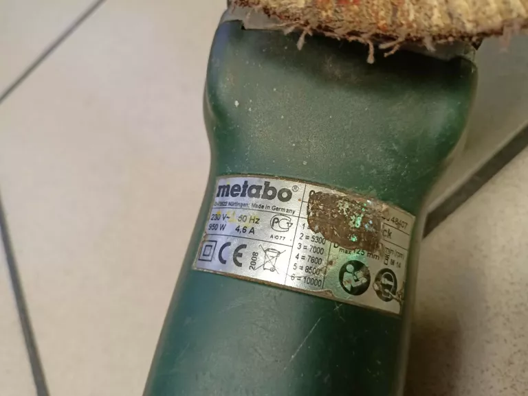 SZLIFIERKA KĄTOWA METABO WE 9-125 QUICK