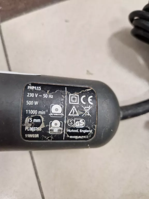 SZLIFIERKA KĄTOWA NUTOOL FHP 115