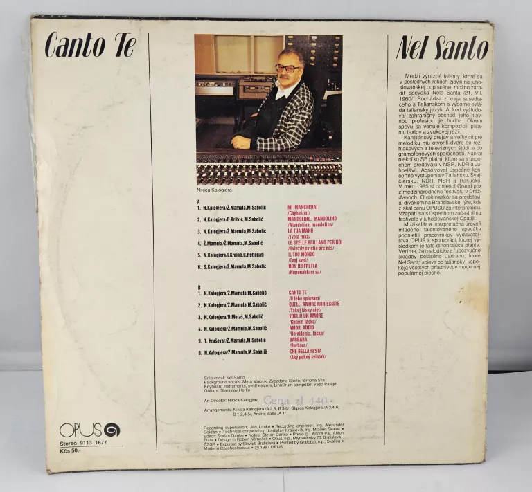 PŁYTA WINYLOWA NEL SANTO CANTO TE
