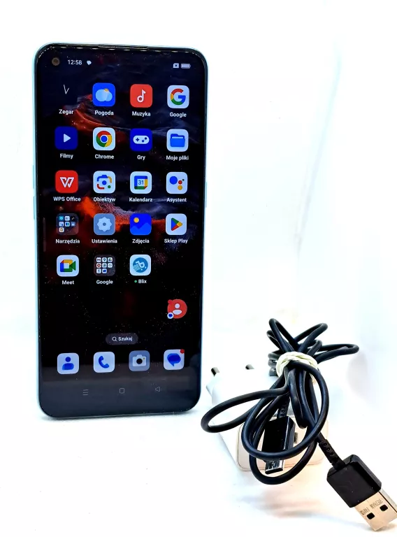 SMARTFON OPPO A53 64GB MIĘTOWY + ŁADOWRKA