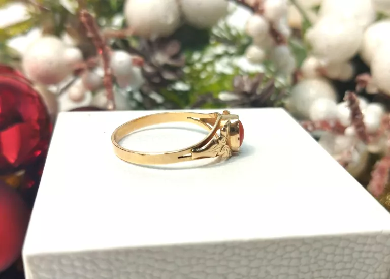 zloty-pierscionek-z-koralem-166gr-585-r17-rozmiarsrednica-wew-mm-171800