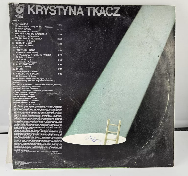 PŁYTA WINYLOWA KRYSTYNA TKACZ ŚPIEWAJĄCY AKTORZY