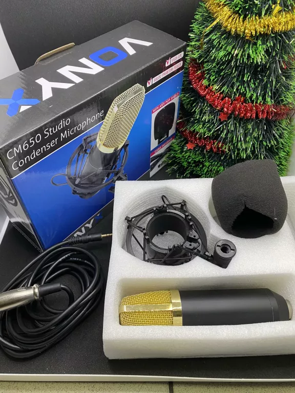 MIKROFON VONYX CM650 STUDIO + 48V PHANTOM M48P