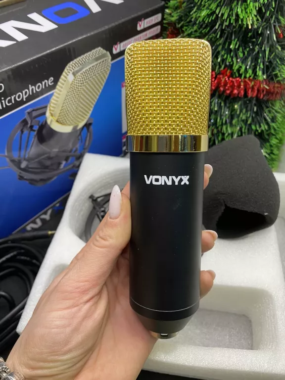MIKROFON VONYX CM650 STUDIO + 48V PHANTOM M48P