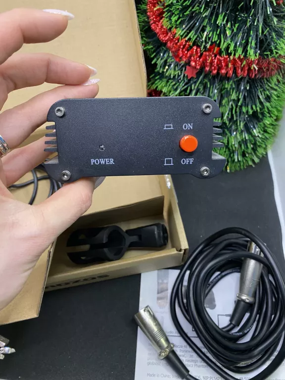 MIKROFON VONYX CM650 STUDIO + 48V PHANTOM M48P