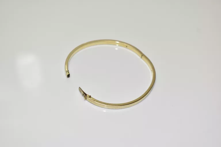 CUDNA ZŁOTA BRANSOLETKA SZTYWNA [333] 6,32G 6,5 CM / 5,5 CM