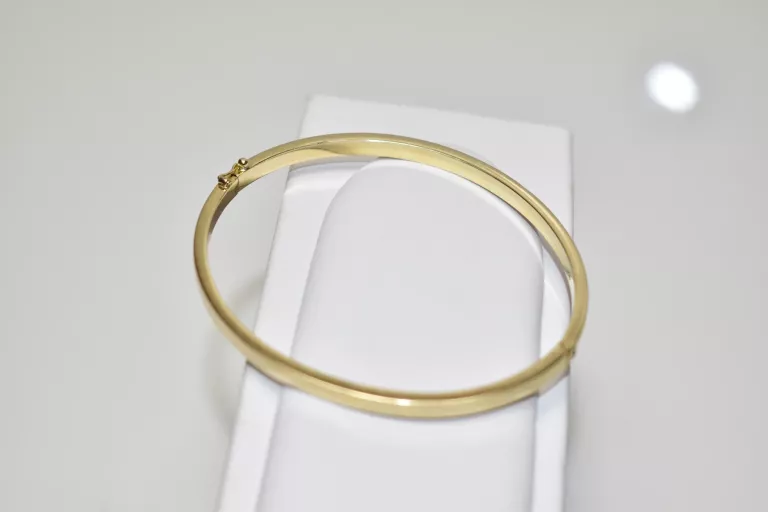 CUDNA ZŁOTA BRANSOLETKA SZTYWNA [333] 6,32G 6,5 CM / 5,5 CM