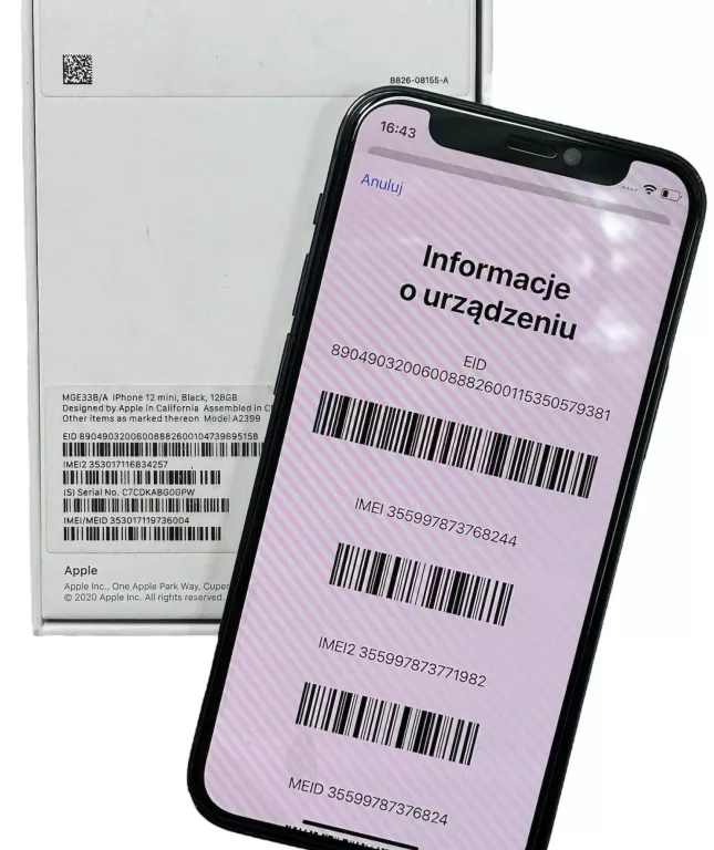 TELEFON IPHONE 12 MINI 128GB BATERIA 86%