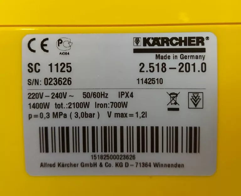 parownica-karcher-sc-1125-z-zelazkiem-stan-uzywany