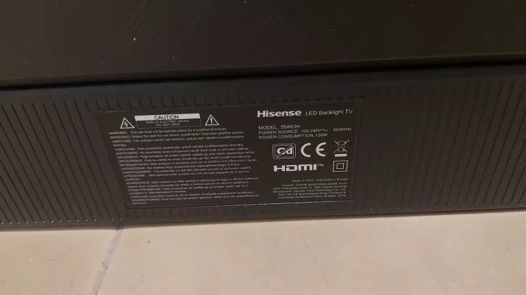 TV HISENSE A6 SERIES 55 CALI 4K (KOMPLET)