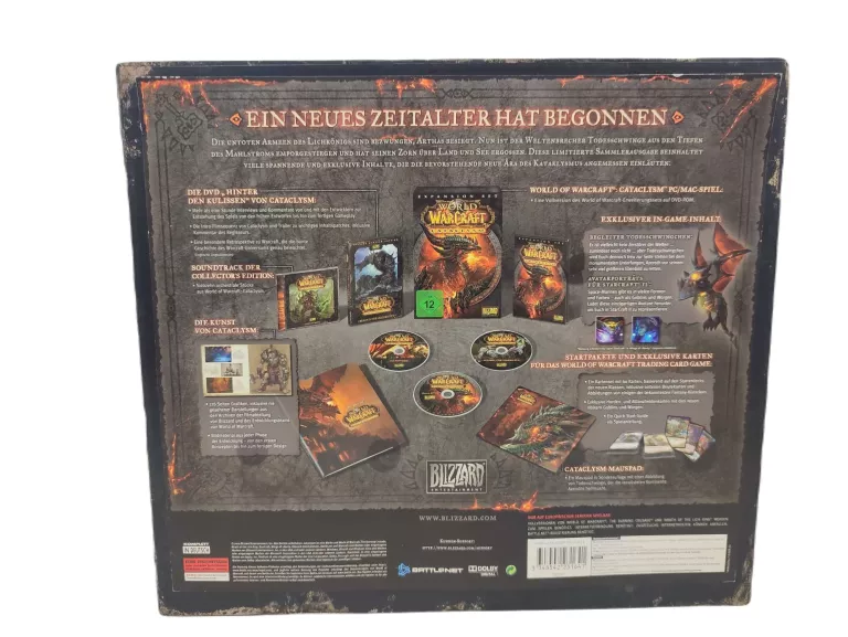 ZESTAW WORLD OF WARCRAFT CATACLYSM COLLECTORS EDITION