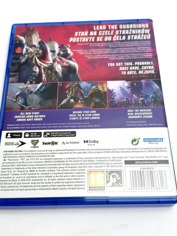GRA PS5 GUARDIANS OF THE GALAXY