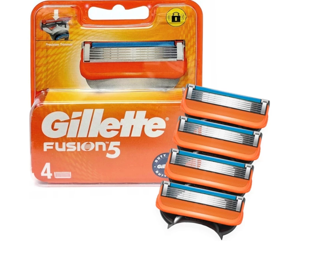 GILLETTE FUSION5 WYMIENNE OSTRZA DO MASZYNKI DO GOLENIA 4SZT | Loombard.pl