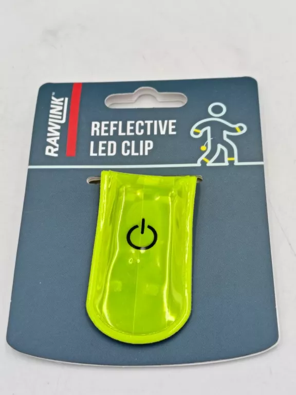 KLIPS ODBLASKOWY ZE ŚWIATŁEM LED