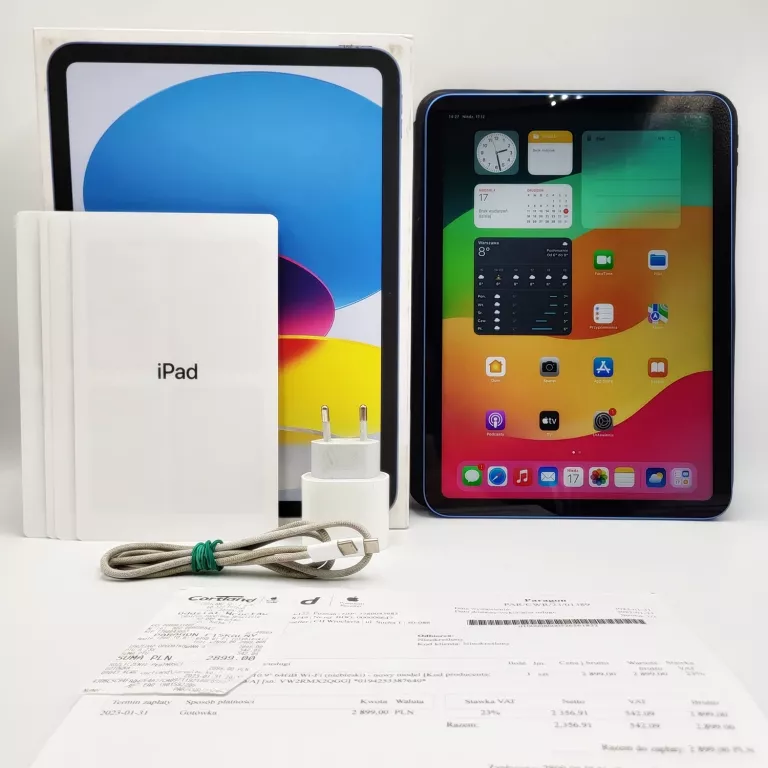 APPLE IPAD 10-GENERACJI 10,9" 64GB WI-FI NIEBIESKI GWARANCJA