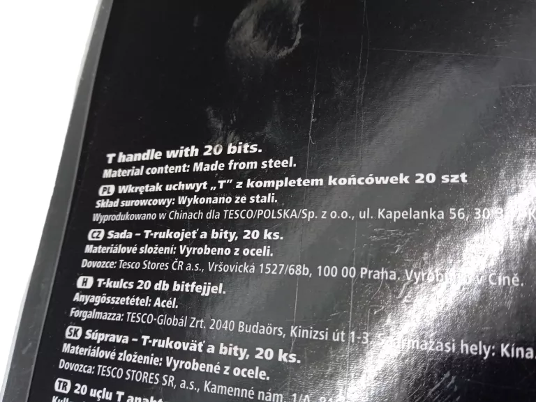 KLUCZ Z NASADKAMI BITAMI TESCO KPL
