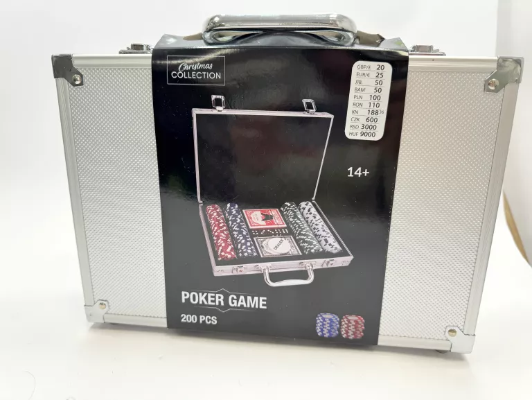 GRA POKER GAME 200 PCS W WALIZCE