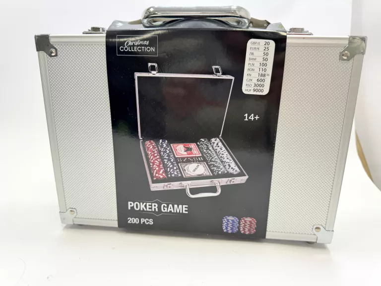 GRA POKER GAME 200 PCS W WALIZCE