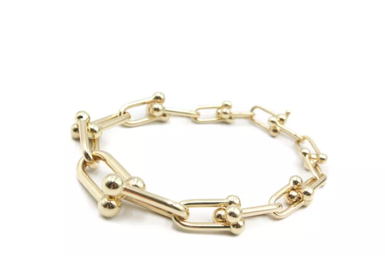 zlota-bransoleta-splot-tiffany-chain-1075g-585-bb107-stan-powystawowy