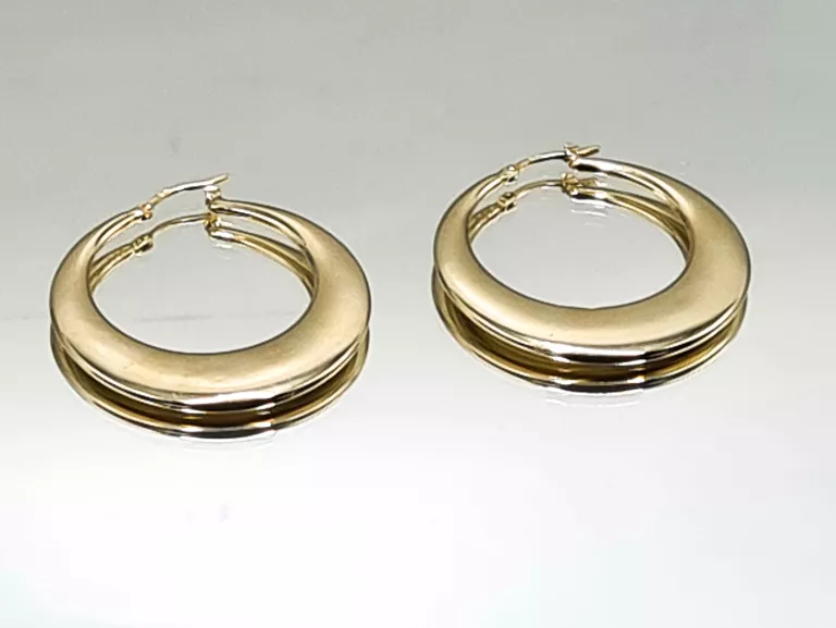 ŚLICZNE ZŁOTE KOLCZYKI 585