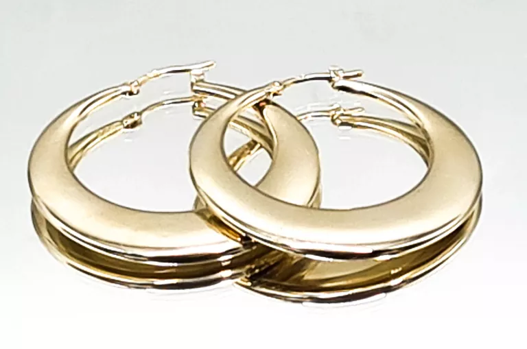 ŚLICZNE ZŁOTE KOLCZYKI 585