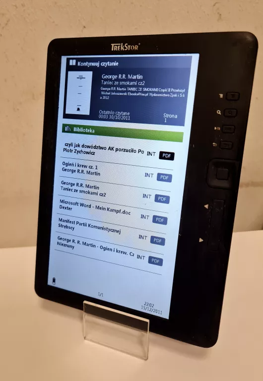 CZYTNIK TREKSTOR E-BOOK READER 3.0 EBR40-B