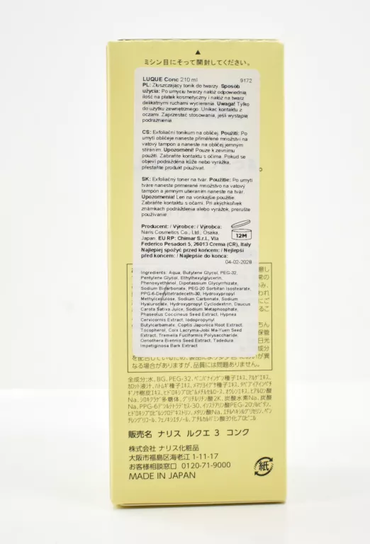 LUQUE CONC TONIK ZŁUSZCZAJĄCY DO TWARZY 210 ML