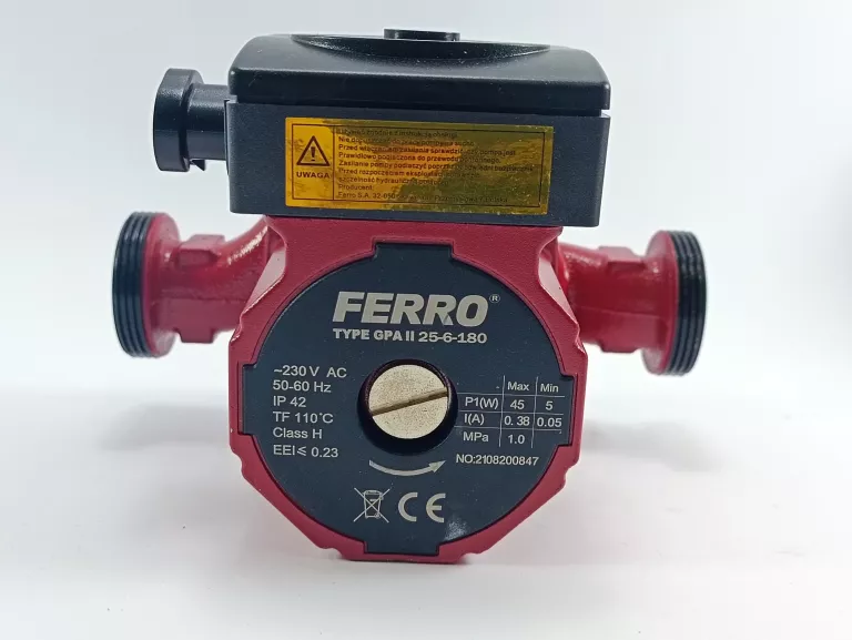 POMPA DO C.O. FERRO 25-60/180 GPA II ELEKTRONICZNA